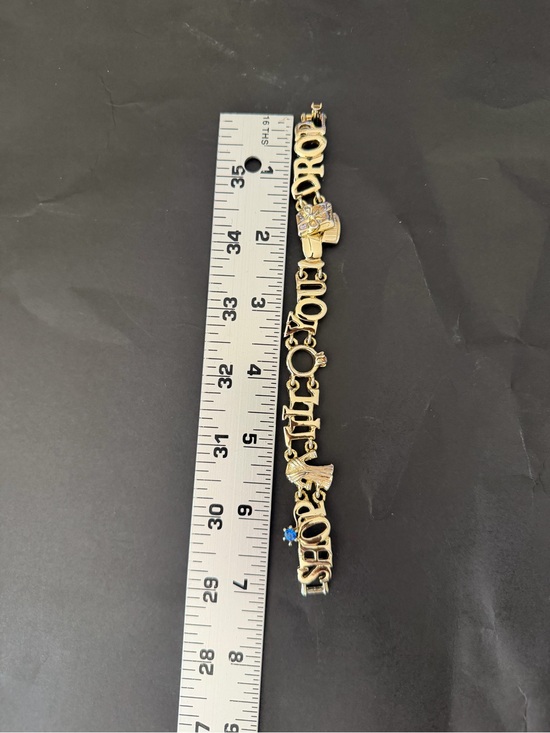Jewelry - Gold Tone 'Shop Til You Drop' Charm Bracelet
